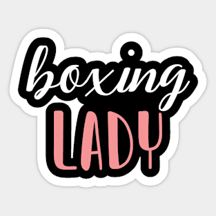 boxing lady - boxing girl Sticker